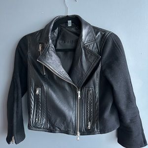 Kaufman Franco Leather and Wool Jacket